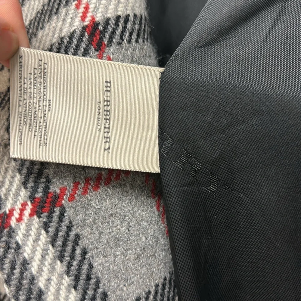 Burberry Plaid Wool Coat Size 14UK/12US - Picture 10 of 13